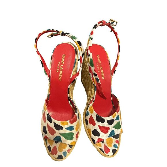 Saint Laurent Shoes - St Laurent multi colored espadrilles good condition Size 38